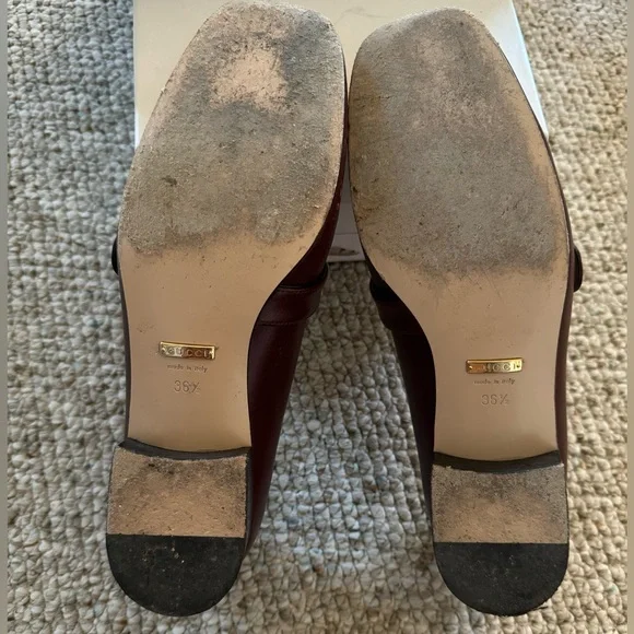 GucciDouble G Logo Leather Loafers Size 36,5